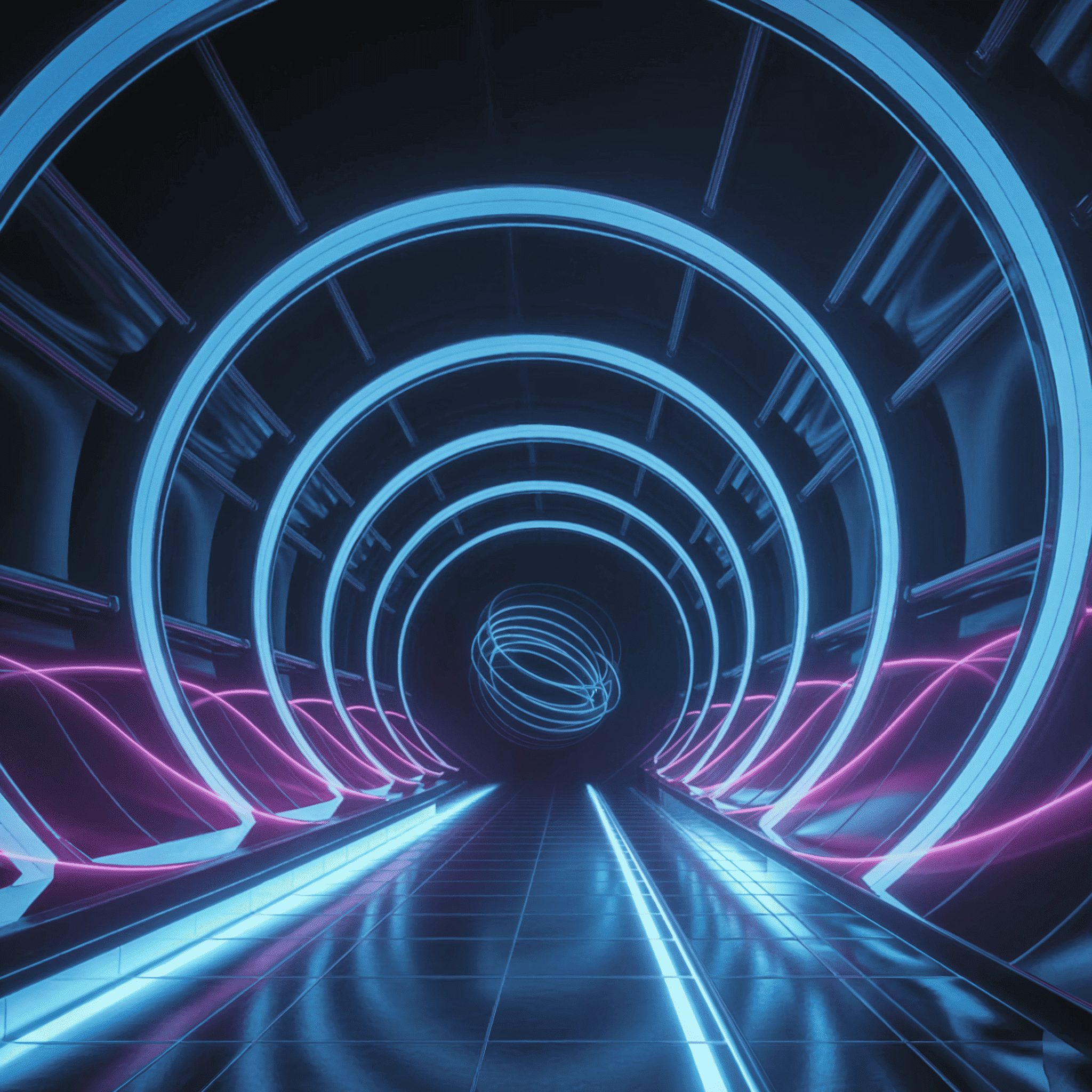Neon tunnel background